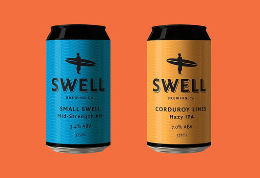 New reviews from The Crafty Pint for our Corduroy Lines Hazy IPA and our Small Swell Ale
